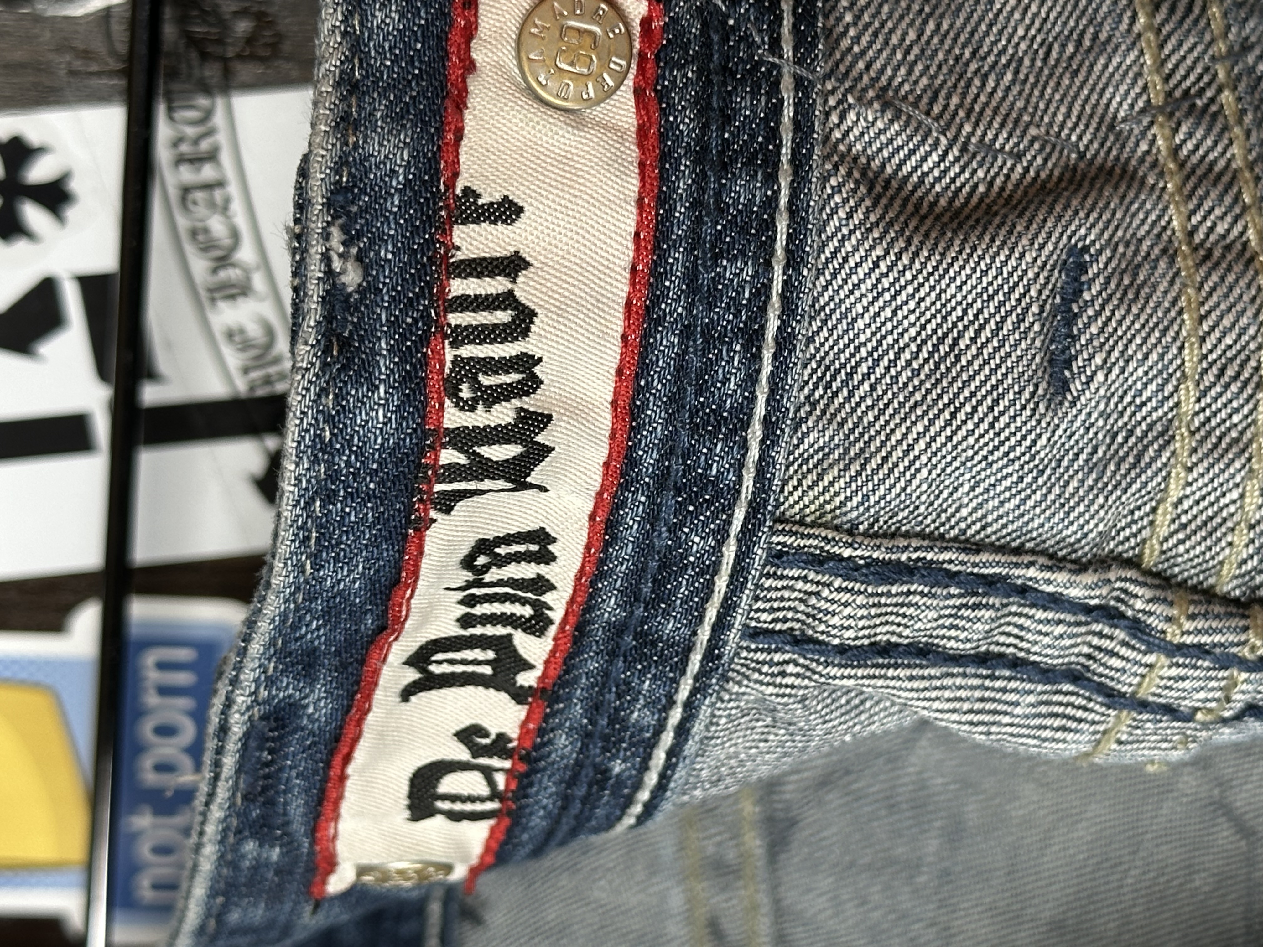 OMB x ERD OMB X ERD "FUCK PEDOPHILIA" Jeans, detail view 21