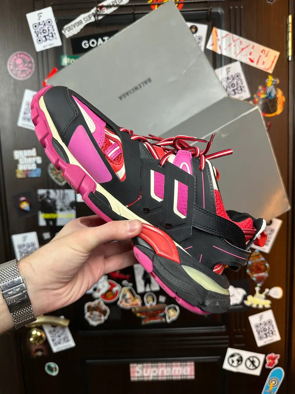 Balenciaga Balenciaga Track 1 Pink, detail view 4