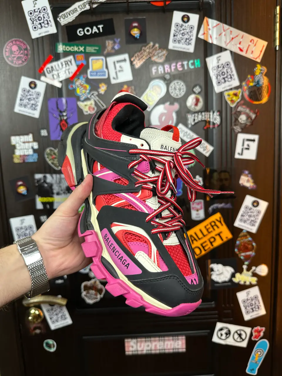 Balenciaga Balenciaga Track 1 Pink, detail view 7