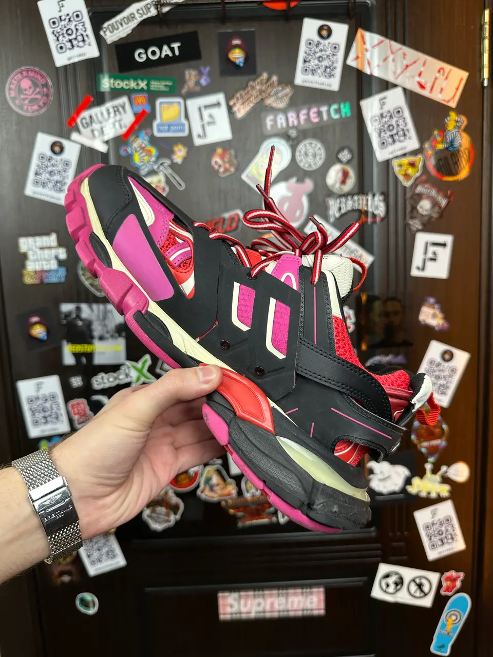 Balenciaga Balenciaga Track 1 Pink, detail view 8