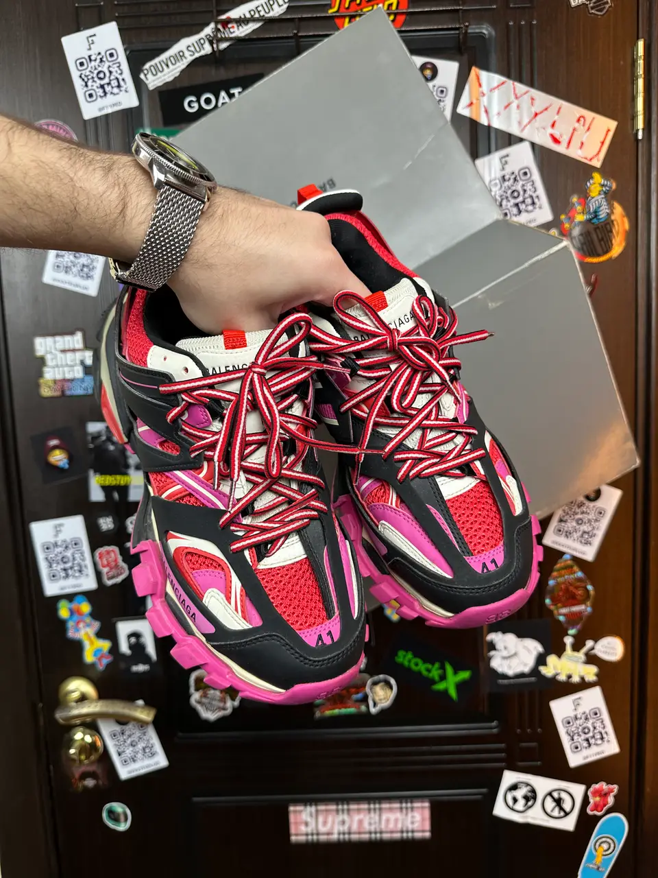 Balenciaga Balenciaga Track 1 Pink, detail view 5