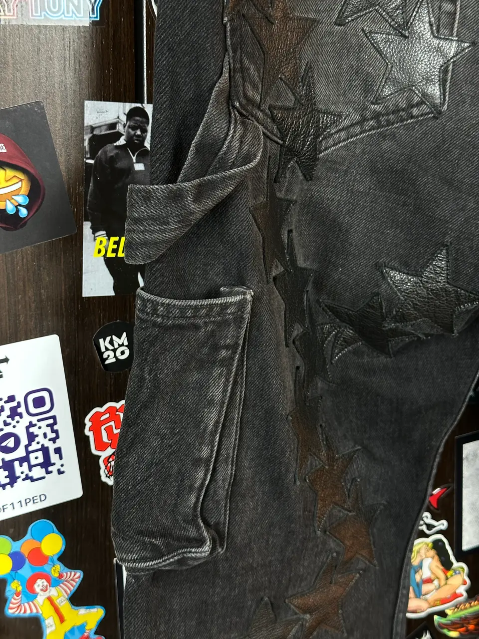 Amiri Amiri & Chemist FW 2022 Black Carpenter Jeans, detail view 8