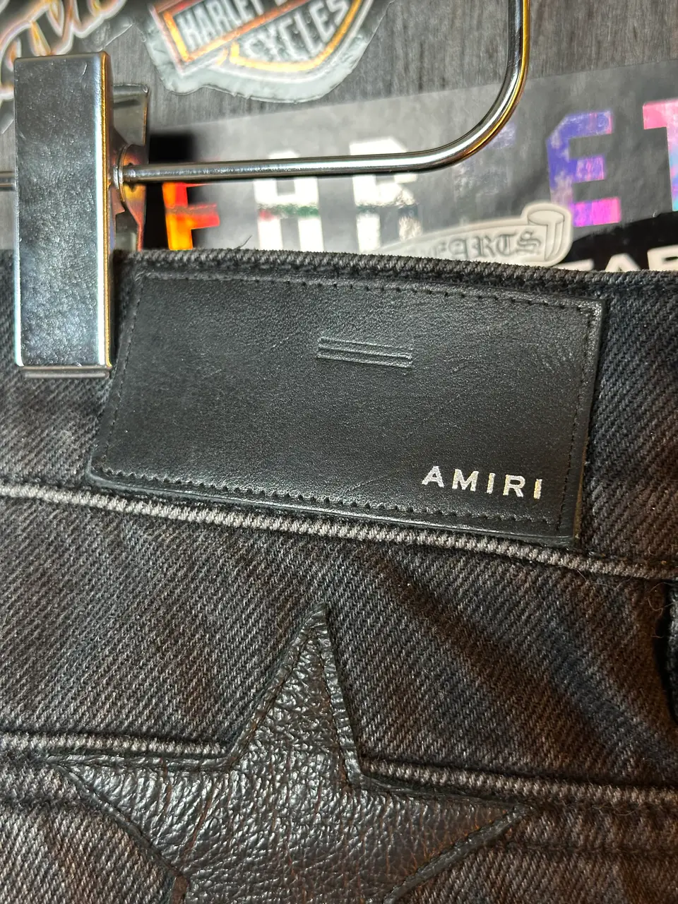 Amiri Amiri & Chemist FW 2022 Black Carpenter Jeans, detail view 9