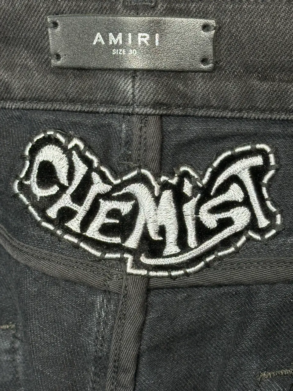 Amiri Amiri & Chemist FW 2022 Black Carpenter Jeans, detail view 17