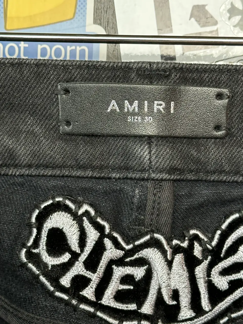 Amiri Amiri & Chemist FW 2022 Black Carpenter Jeans, detail view 18
