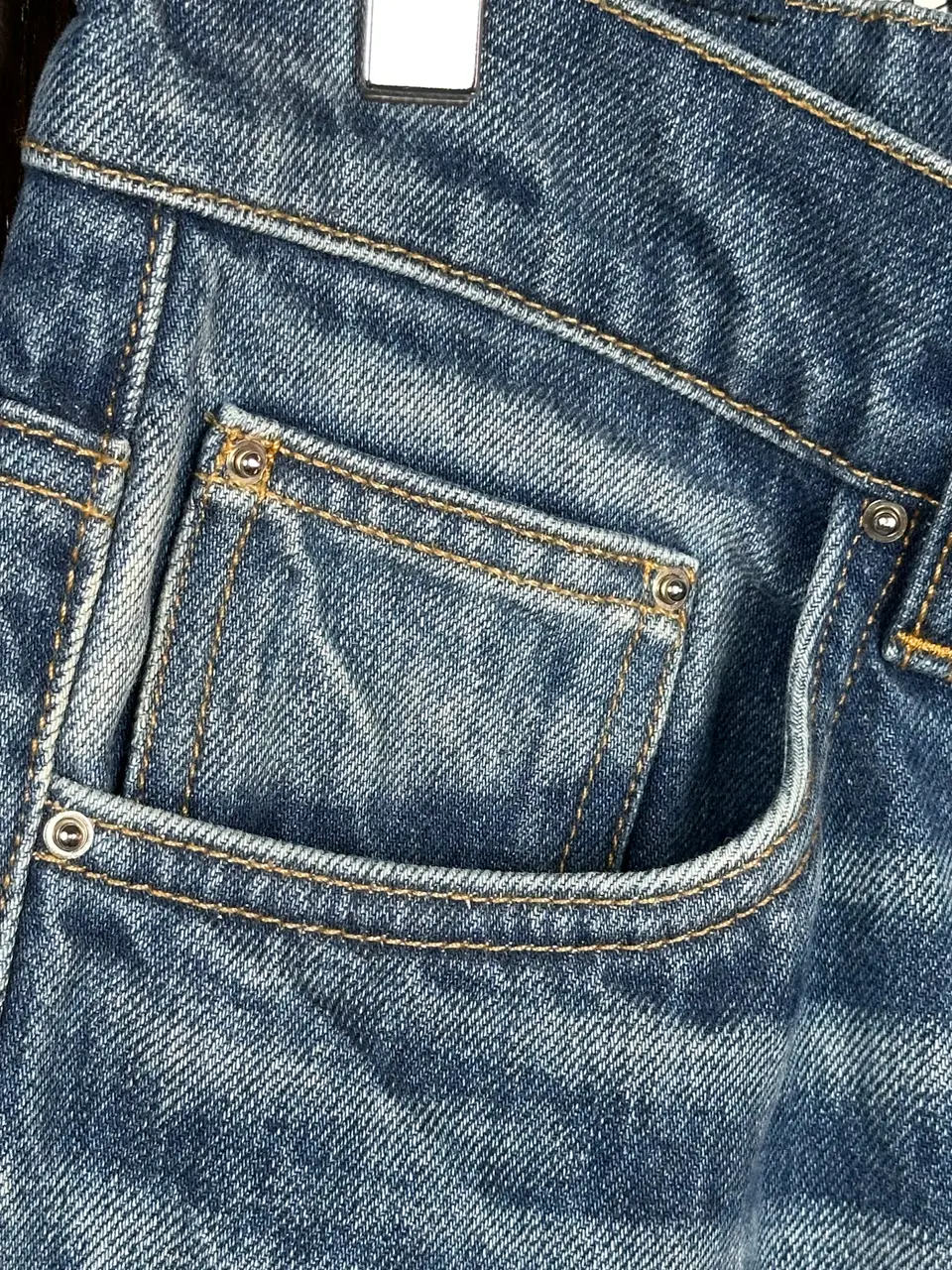 Amiri Amiri Blue Flare Jeans, detail view 17
