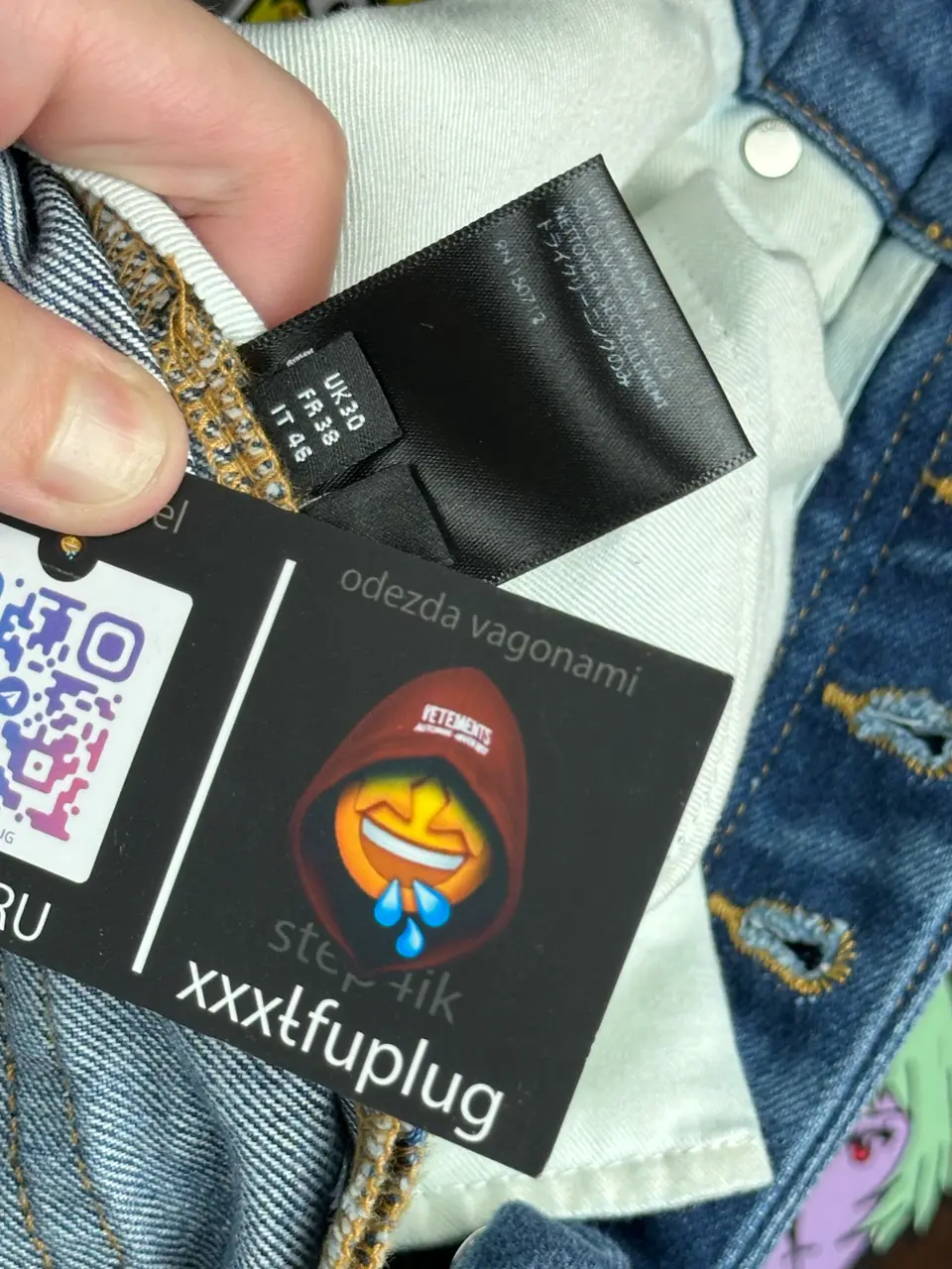 Amiri Amiri Blue Flare Jeans, detail view 22