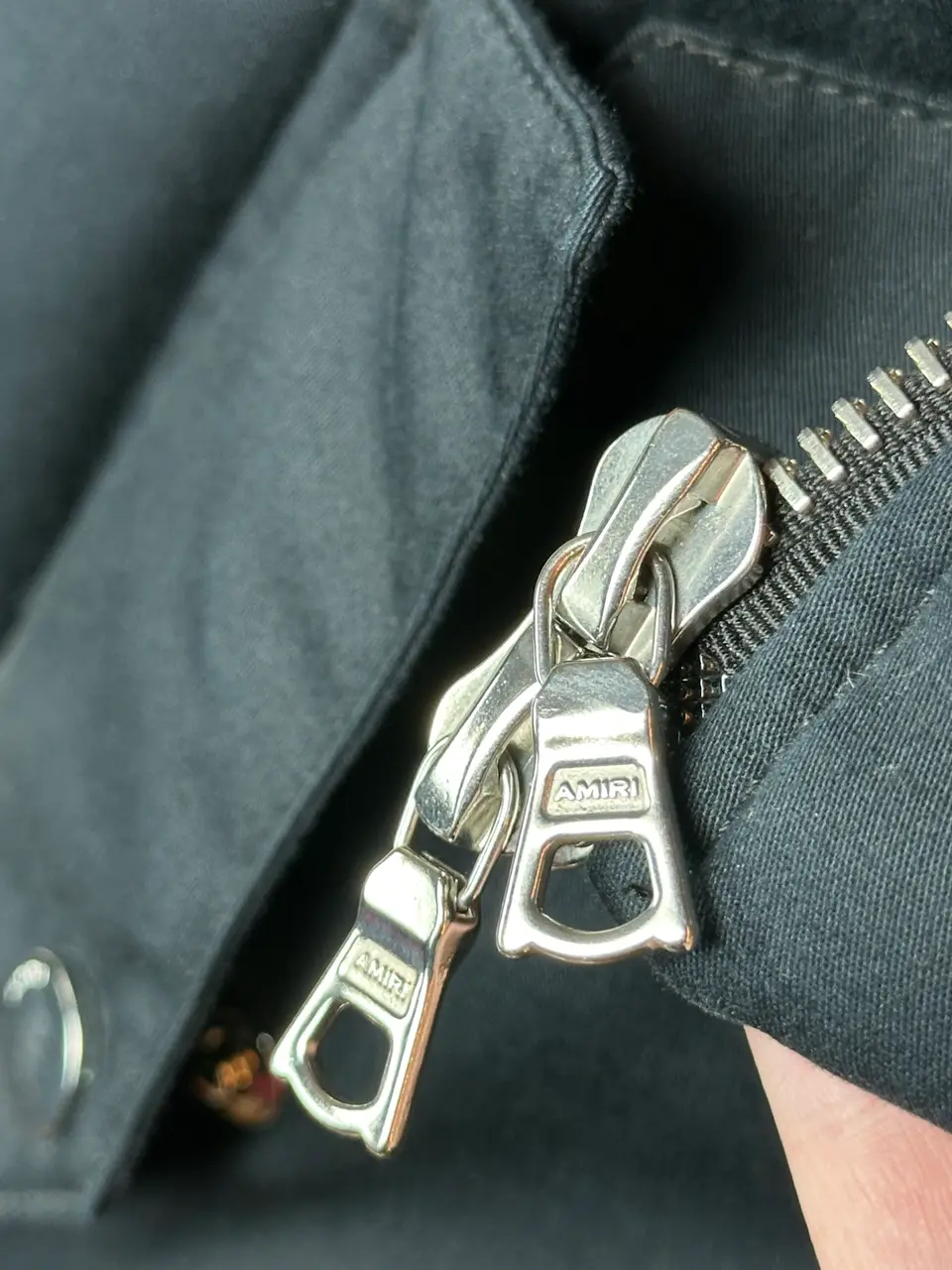 Amiri Amiri Leather Embellished Vest Sherpa, detail view 11