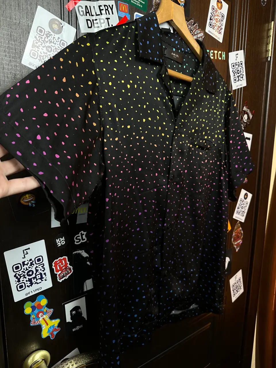 Amiri Silk Small Dots, detail view 4