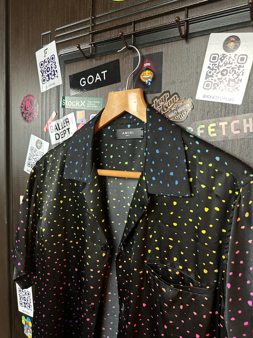 Amiri Silk Small Dots, detail view 9