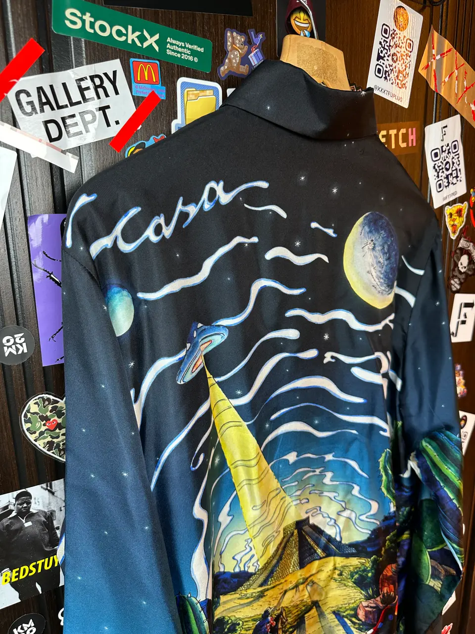 Casablanca Casablanca UFO Cowboy De L'Espace Silk Shirt, detail view 7