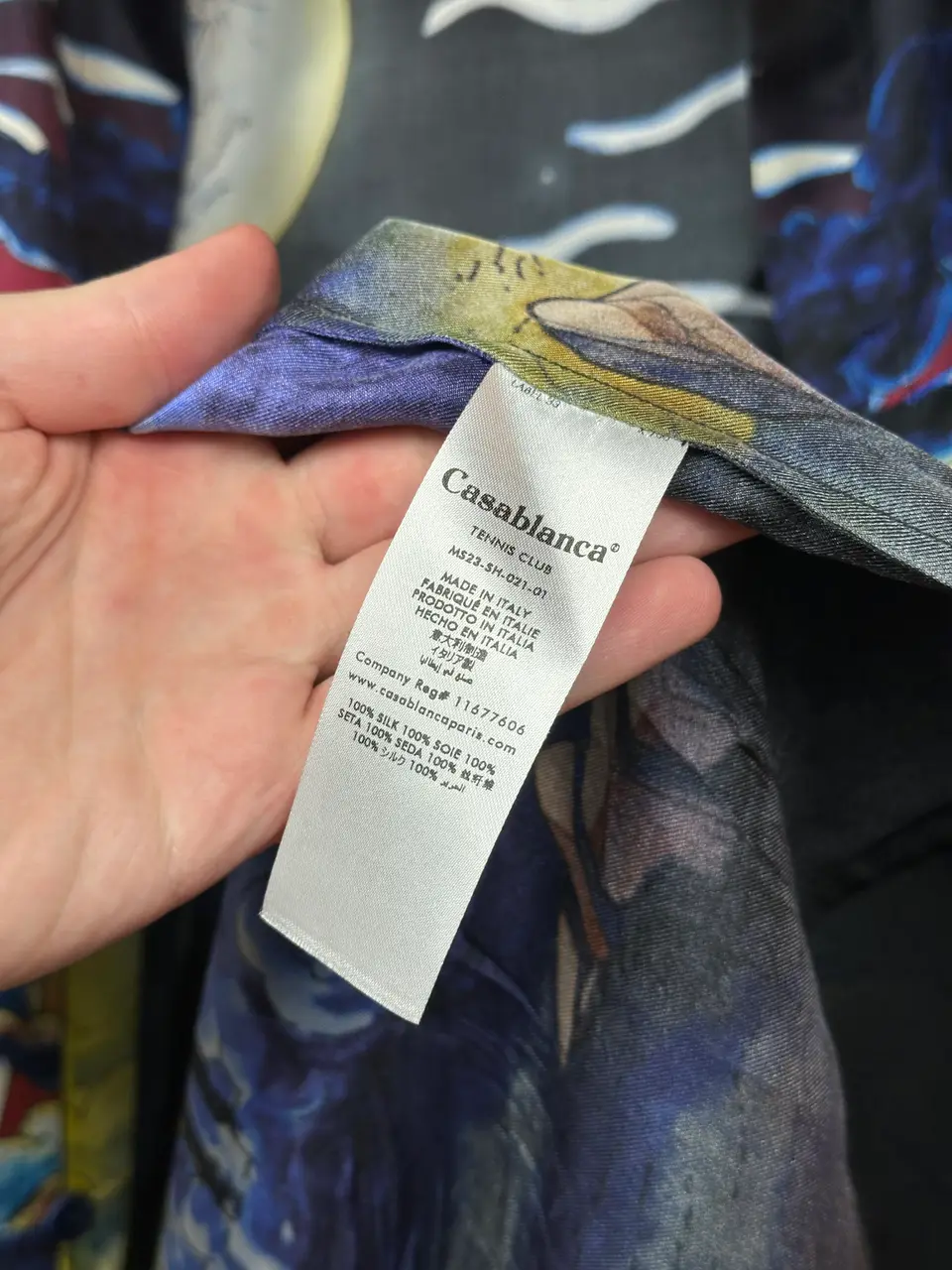 Casablanca Casablanca UFO Cowboy De L'Espace Silk Shirt, detail view 10