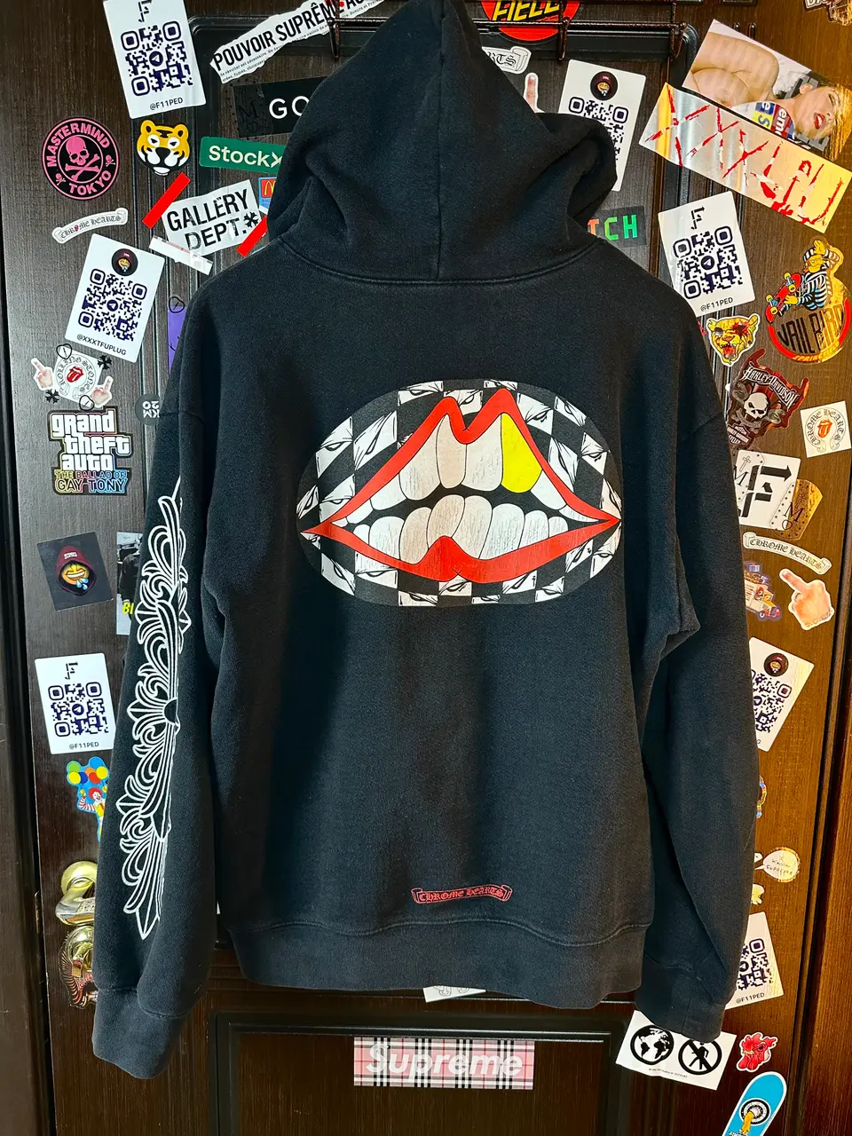 Chrome Hearts Chrome Hearts Matty Boy Chomper Golden tooth Hoodie, detail view 3