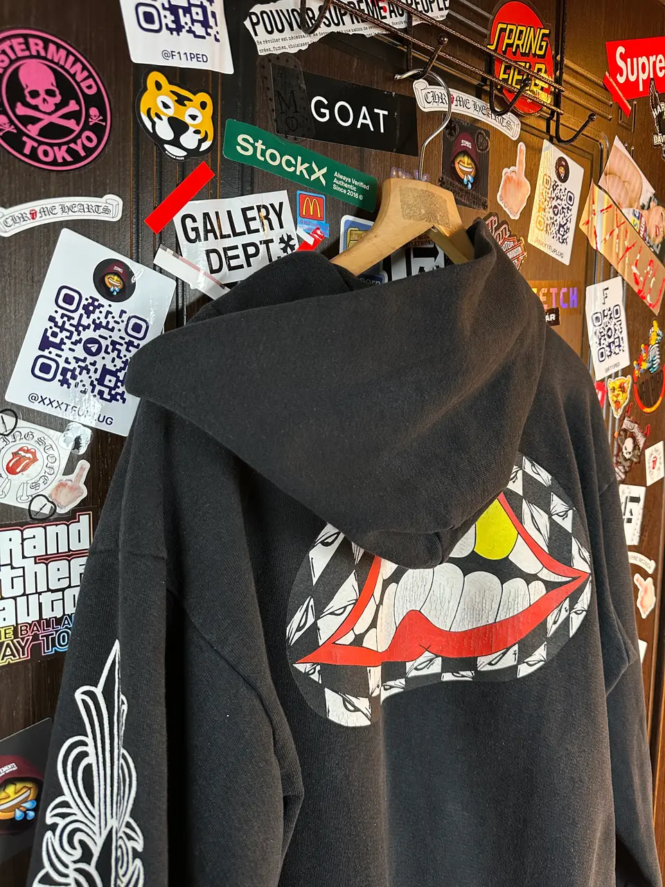 Chrome Hearts Chrome Hearts Matty Boy Chomper Golden tooth Hoodie, detail view 5