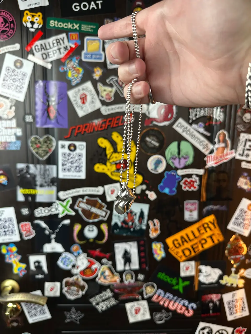 Chrome Hearts Rolling Stones Pendant, detail view 2