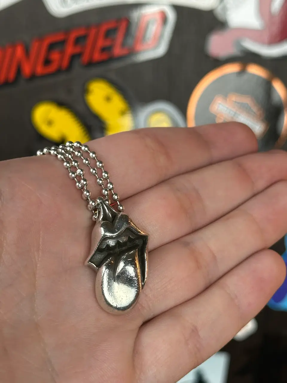 Chrome Hearts Rolling Stones Pendant, detail view 5
