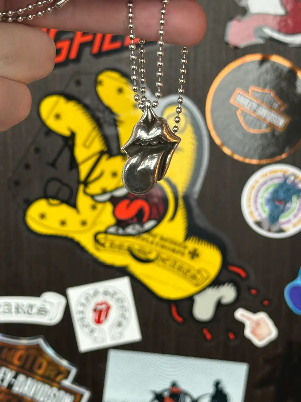 Chrome Hearts Rolling Stones Pendant, detail view 14