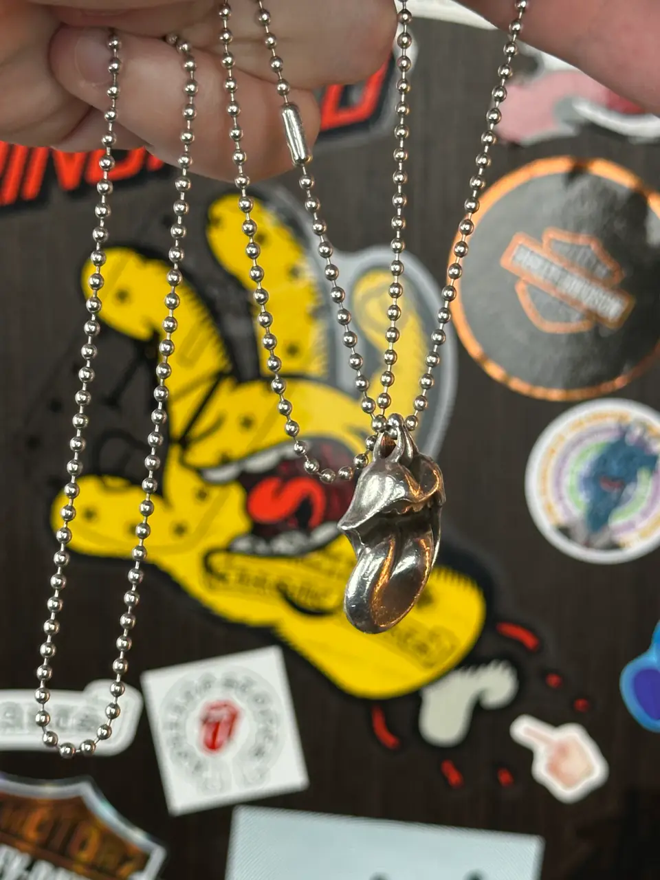 Chrome Hearts Rolling Stones Pendant, detail view 15