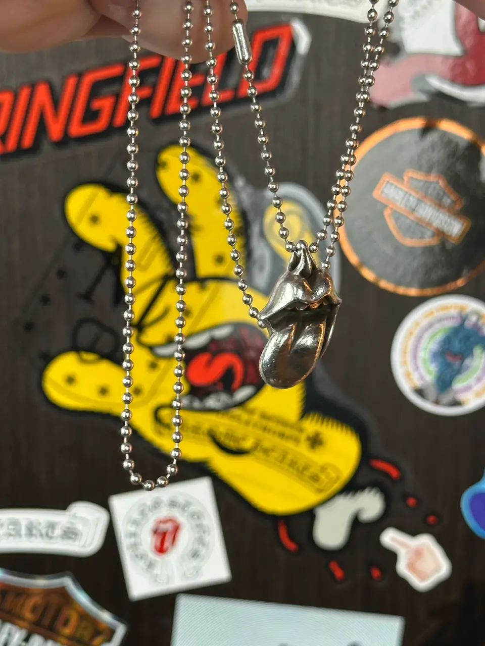 Chrome Hearts Rolling Stones Pendant, detail view 16