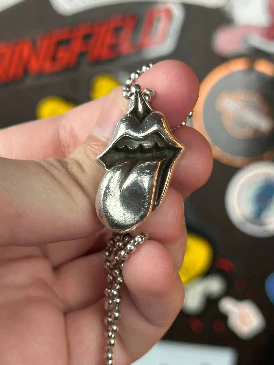 Chrome Hearts Rolling Stones Pendant, detail view 19
