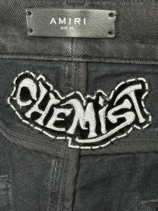 Amiri Amiri & Chemist FW 2022 Black Carpenter Jeans, detail view 17