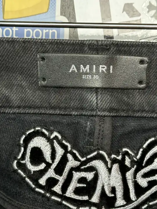 Amiri Amiri & Chemist FW 2022 Black Carpenter Jeans, detail view 18