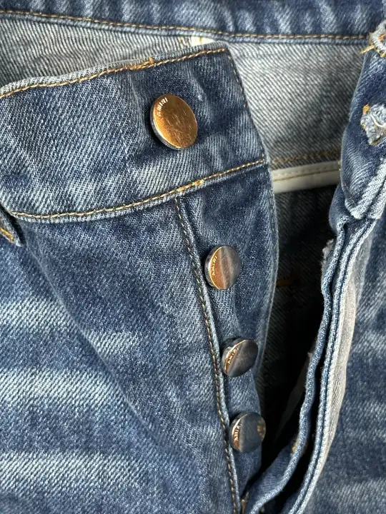 Amiri Amiri Blue Flare Jeans, detail view 13