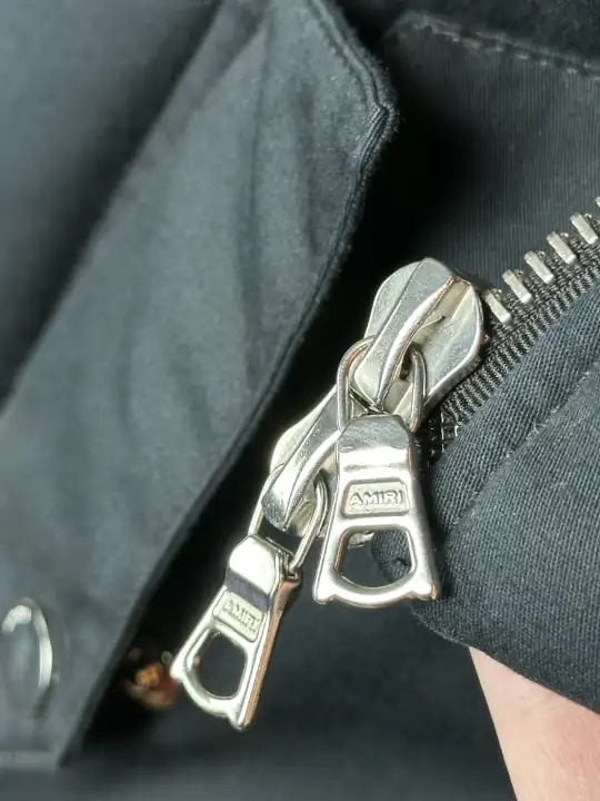 Amiri Amiri Leather Embellished Vest Sherpa, detail view 11