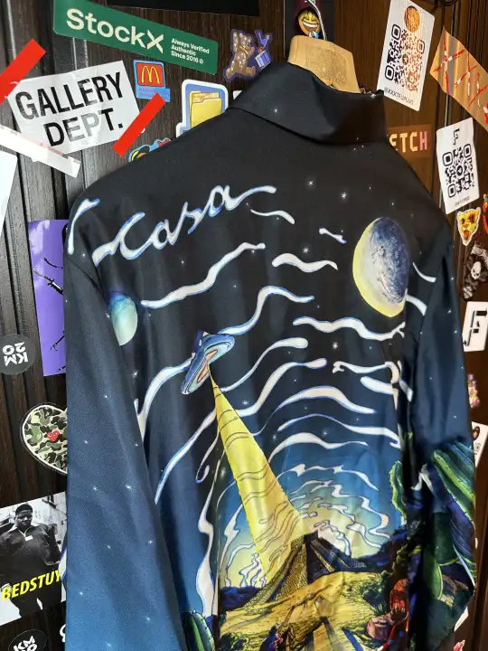 Casablanca Casablanca UFO Cowboy De L'Espace Silk Shirt, detail view 7