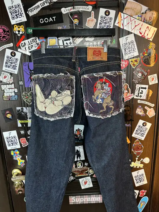 RMC Red Monkey Company | RMC 2008 «Erotic Ukiyo-e Collection» 1001 Archive Denim, detail view 9