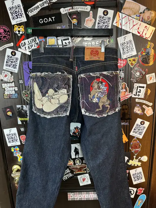 RMC Red Monkey Company | RMC 2008 «Erotic Ukiyo-e Collection» 1001 Archive Denim, detail view 10
