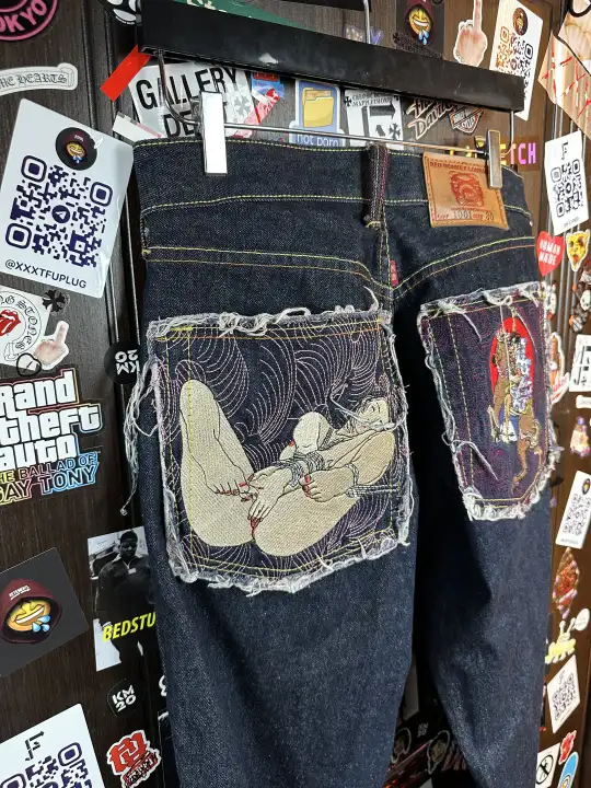 RMC Red Monkey Company | RMC 2008 «Erotic Ukiyo-e Collection» 1001 Archive Denim, detail view 11