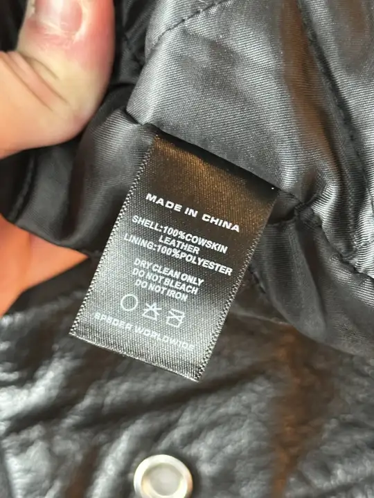 Sp5der Sp5der Web Debossed Leather Jacket L, detail view 11