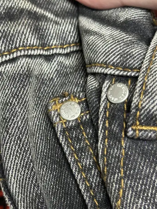 Who Decides War Who Decides War “Jesus and Maria” Coal Violet Fusion Denim, detail view 14