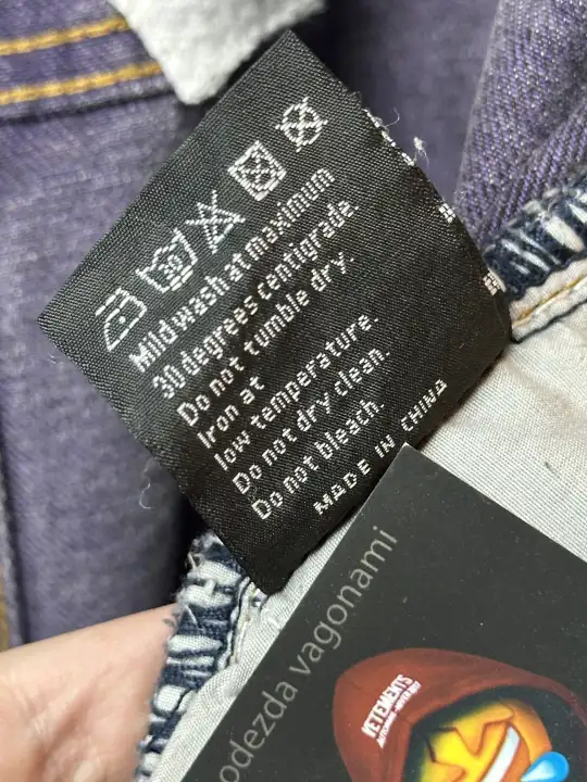 Who Decides War Who Decides War “Jesus and Maria” Coal Violet Fusion Denim, detail view 16