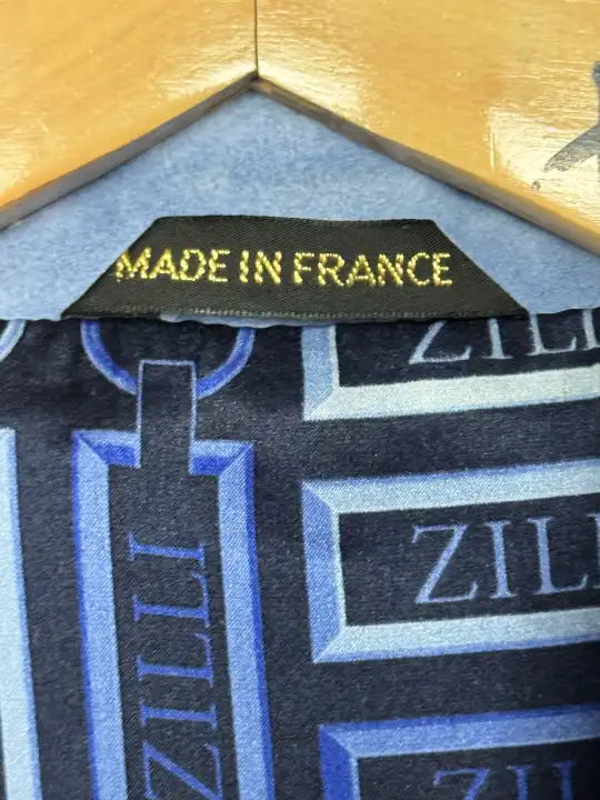 ZILLI Zilli "Funk" Suede Blue Jacket, detail view 8