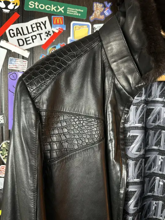 ZILLI Zilli "Mertopolis" Porosus Coat, detail view 7
