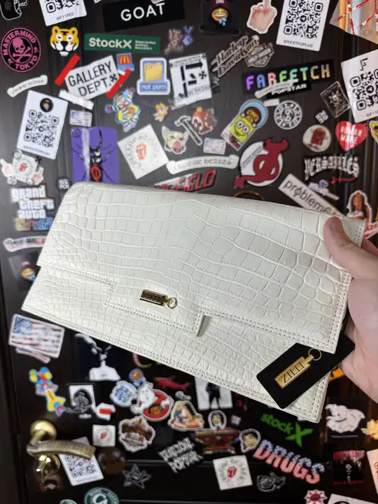 ZILLI Zilli White Croco bag, detail view 4
