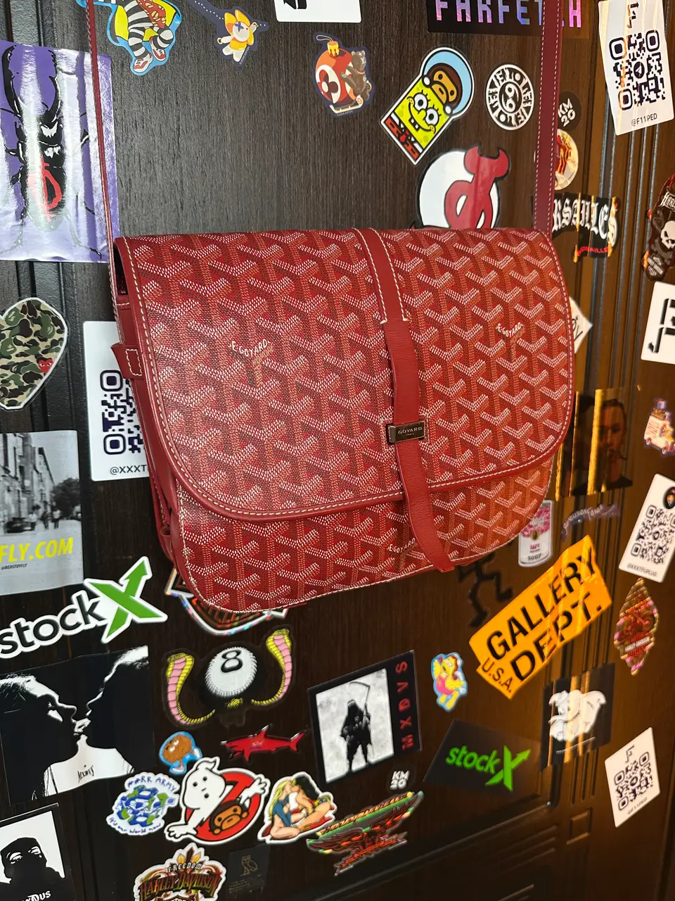 Goyard Belvedere MM Uzi-Red, detail view 3