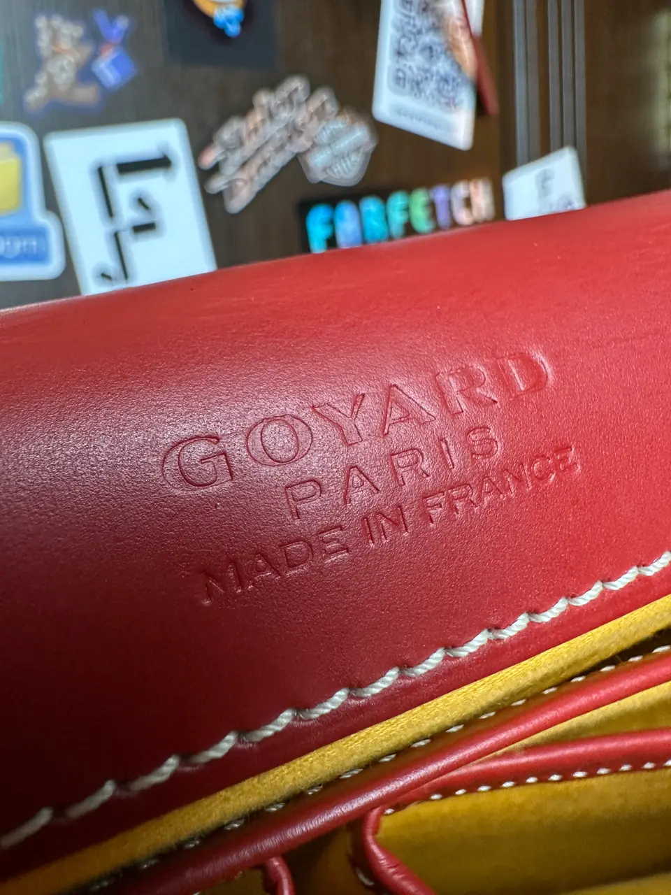 Goyard Belvedere MM Uzi-Red, detail view 7