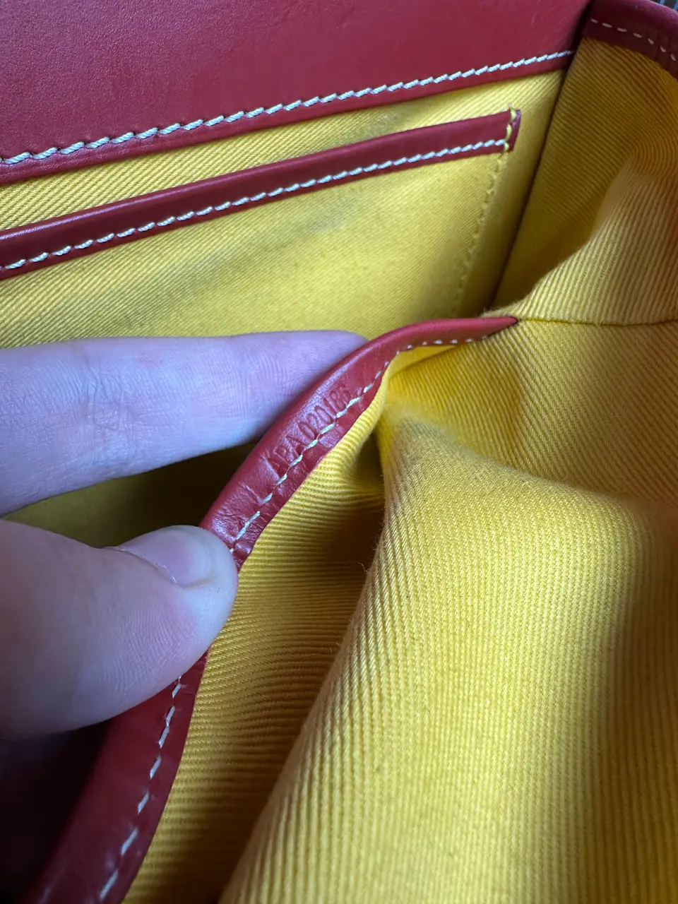 Goyard Belvedere MM Uzi-Red, detail view 8