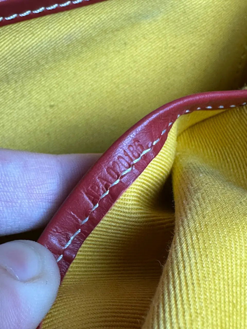 Goyard Belvedere MM Uzi-Red, detail view 9