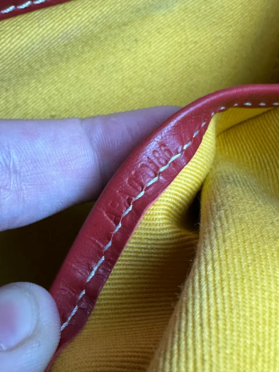 Goyard Belvedere MM Uzi-Red, detail view 10