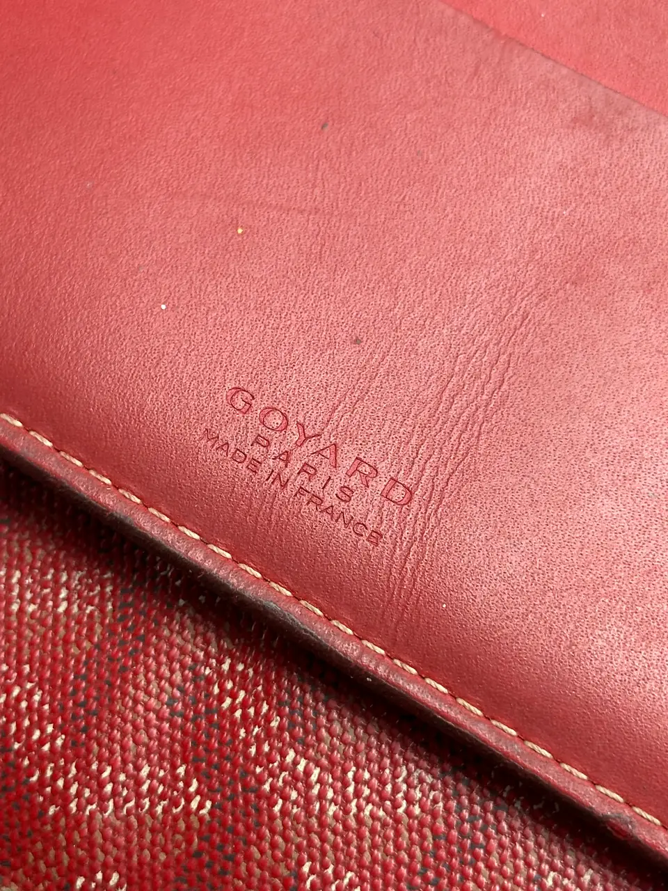 Goyard Red Wallet Goyard, detail view 5