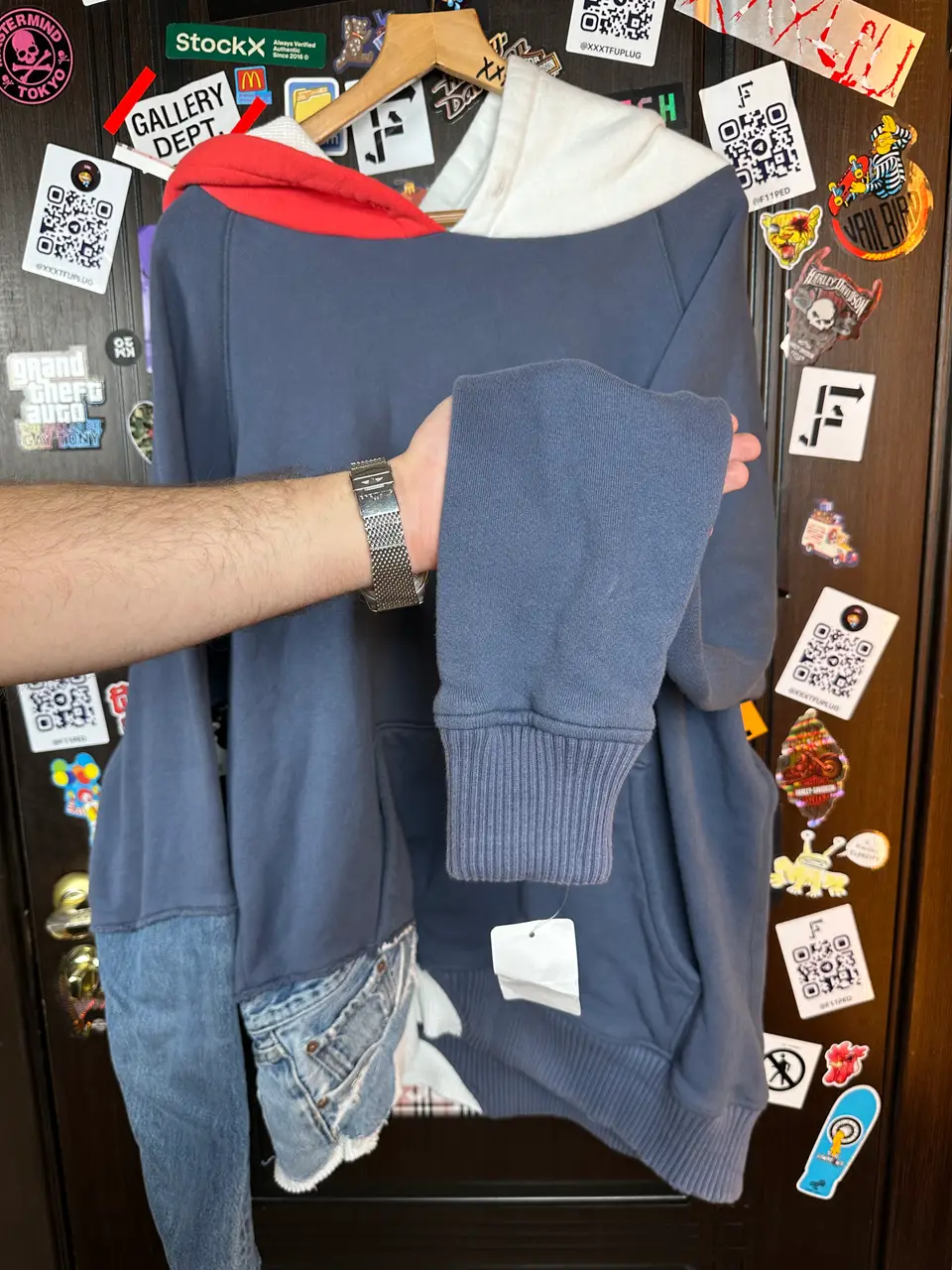 Greg Lauren "USA" Sample Hoodie 3 size, detail view 8