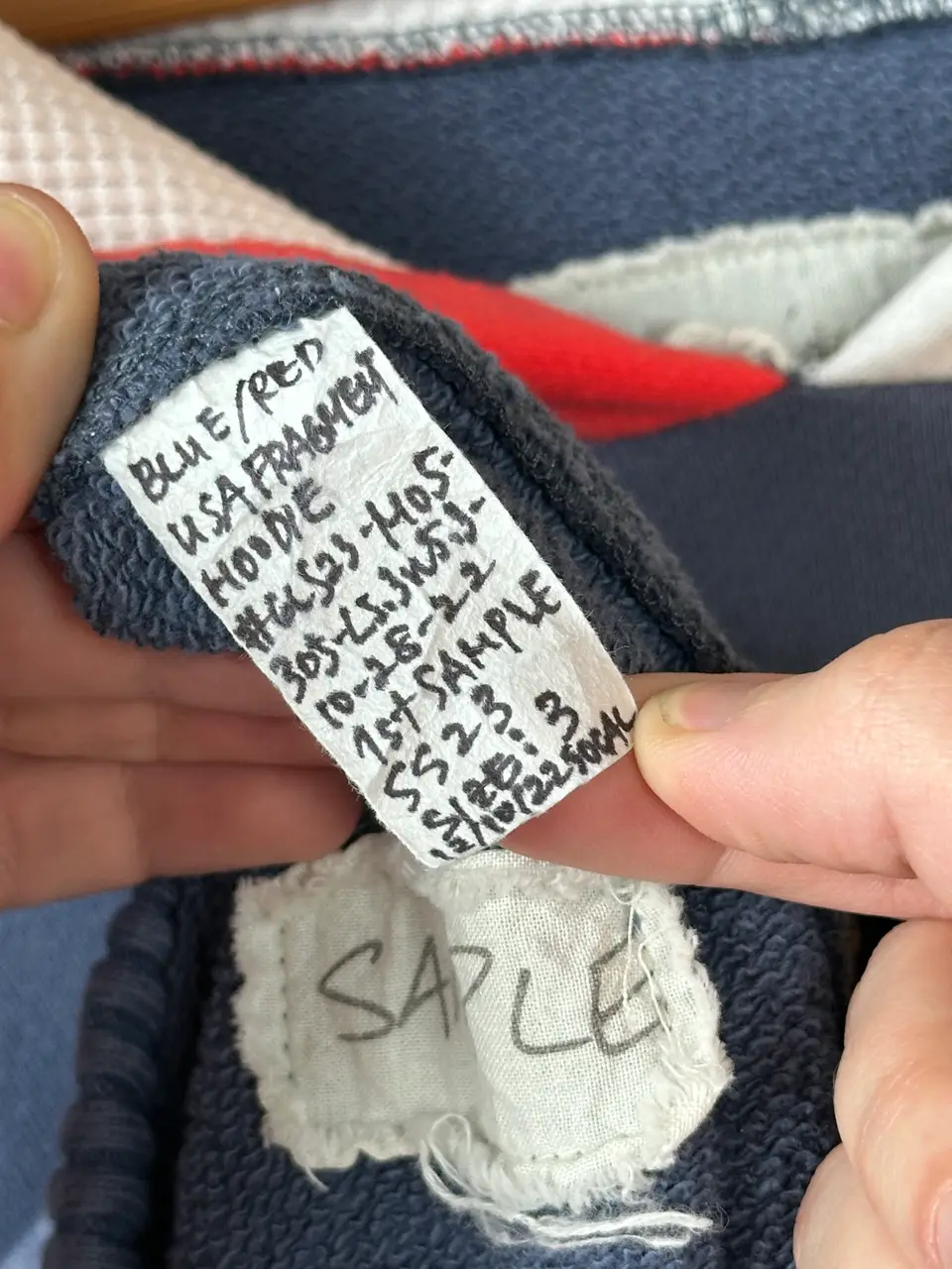 Greg Lauren "USA" Sample Hoodie 3 size, detail view 12