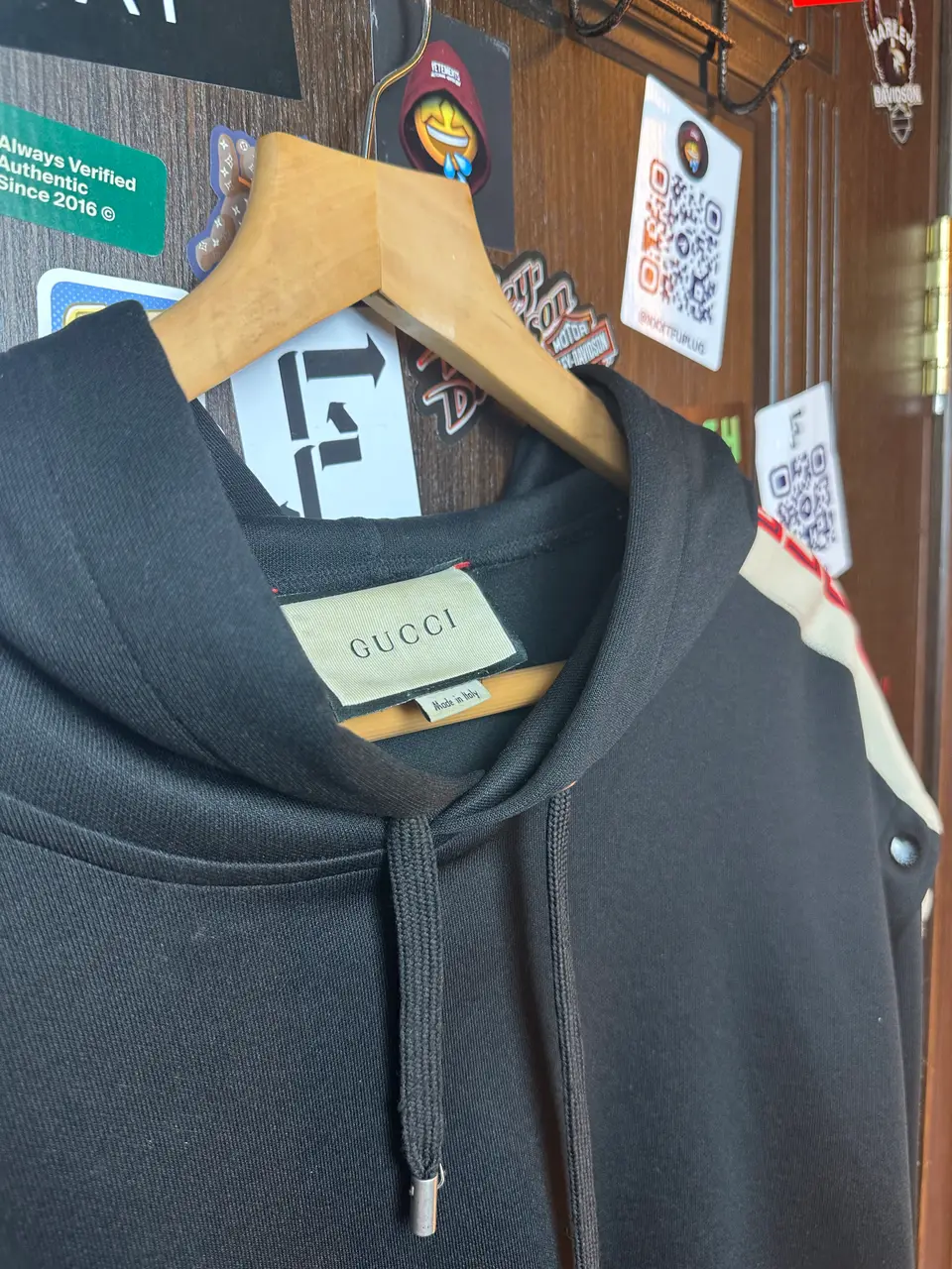 Gucci Gucci Jersey Hoodie, detail view 8