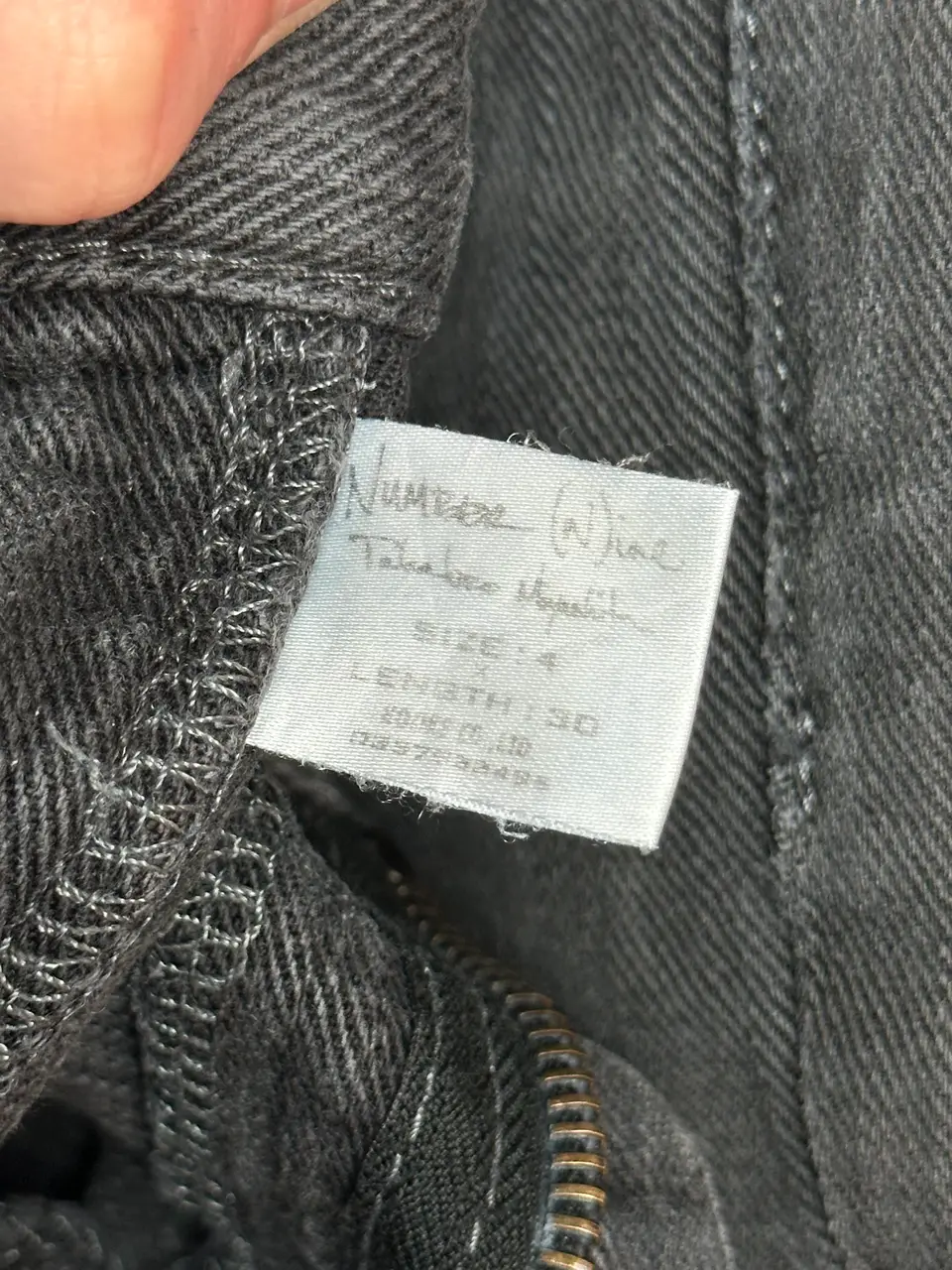 Number (N)ine N9 Patch denim, detail view 21