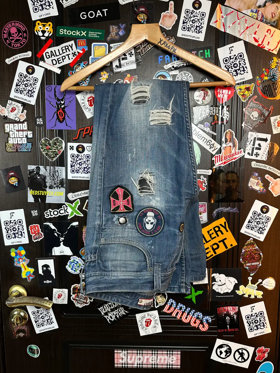 OMB x ERD OMB X ERD "FUCK PEDOPHILIA" Jeans