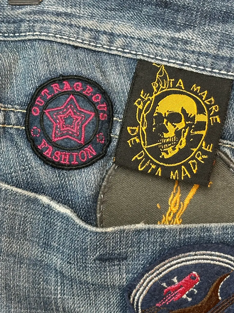 OMB x ERD OMB X ERD "FUCK PEDOPHILIA" Jeans, detail view 13